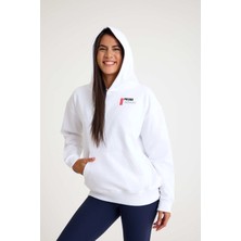 Pulsar Kapşonlu Sweatshirt Hoodie Beyaz