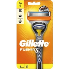 Gillette Fusion 5 Tıraş Makinesi + 2 Yedek Tıraş Bıçağı Ergonomik Tasarım ve Uzun Ömürlü Kullanım