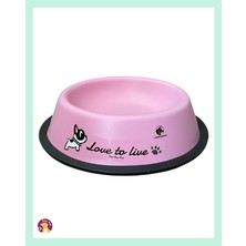 Elar Aksesuar Desenli Metal Köpek Mama Kabı 16 cm