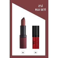 Velvet Matte Lipstick 16 & Longstay Matte Mini 18 2li Ruj Seti