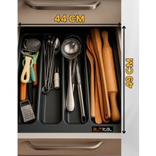 ALMITAL ALMİTAL 44x49 Mikro Kabartma Desenli Antrasit Kepçelik En 40 Boy 40 Cm'e kadar kesilebilir