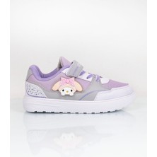 Deep 0614 Lila Rahat Esnek Hafif Kız Çocuk Ayakkabı