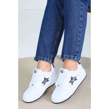 Solazer 017 Beyaz Hafif Rahat Ortopedik Kadın Spor Ayakkabısı