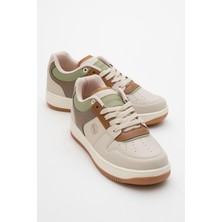 321 Ekru Günlük Kadın Sneaker