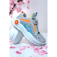 Riox 114 Buz Gri Hafif Rahat Günlük Erkek Çocuk Spor Ayakkabısı