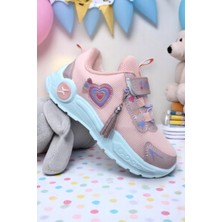 Riox 6801 Pudra Hafif Rahat Kız Çocuk Spor Ayakkabısı