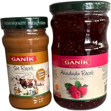 Ganik 800 gr  Ahududu  Reçeli & 350 gr Sütreçeli