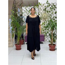 VL1420 Hürrem Vual Elbise Hürrem Elbise Siyah