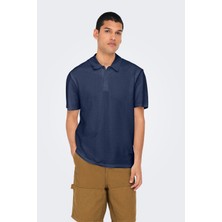 Only & Sons Onskian Pamuklu Regular Fit Düğmeli Polo Yaka T Shirt Erkek Polo Yaka T Shirt 22028694