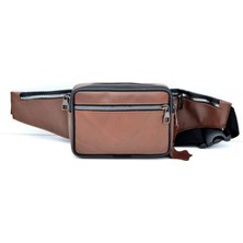 Veskemann Spring Taba Hakiki Deri Bel Omuz Çantası