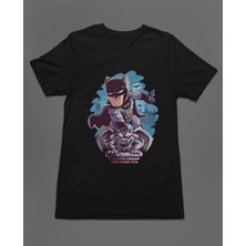 Bumeta Batman Chibi Çizgi Film Dizi Unisex Tişört T-Shirt