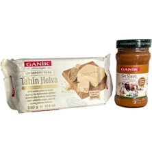 Ganik 500GR Tahin  Helvası  &  350 gr  Sade Süt  Reçeli
