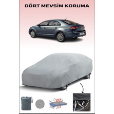 Breen Volkswagen Polo 5 Sedan ile Uyumlu Oto Branda, Araba Brandası, Su ve Güneş Geçirmez Araba Çadırı