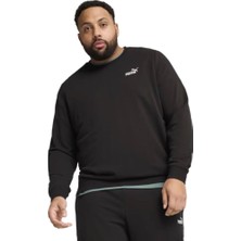 Ess Small No. 1 Logo Crew 68256401 Erkek Siyah Sweatshirt