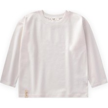 Mevsimlik Basic T-Shırt 8-14 Yaş Kırık Beyaz