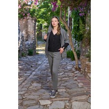 Cossy By Aqua Kadın Antrasit Melanj Eşofman Takımı 26014