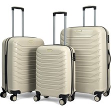 Lora Pp (Polipropilen) Kırılmaz Valiz, 3'lü Set