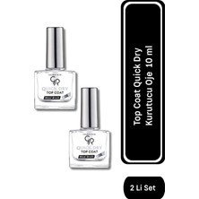 Top Coat Quick Dry Oje KURUTUCU10 ml 2 Li Set