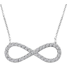 Pırlanta Sonsuzluk İşareti Kolyesi 0415P0054