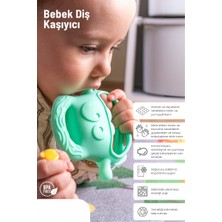 Açık Yeşil Bebek Silikon Diş Kaşıyıcı