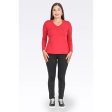 Tolga Saraçoğlu Kadın Yüksek Bel Toparlayıcı Tayt 30169 Siyah