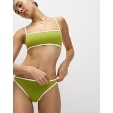 Marks & Spencer Kontrast Şerit Detaylı Yüksek Kesim Bikini Altı