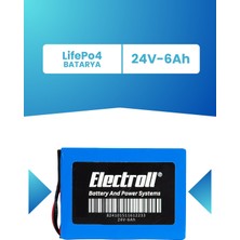 24V 6AH Lifepo4 Batarya