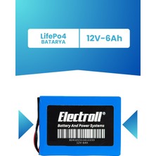 12V 6AH Lifepo4 Batarya