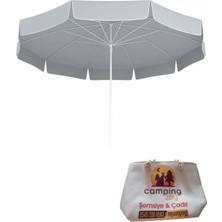 Zey Camping 200CM Kalın Kumaş Plaj Bahçe Balkon Havuz Şemsiye +Taşıma Çantası ve Havlu Çantası Birlikte