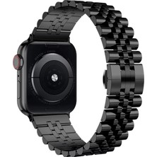 Forzacase Apple Watch 11 46MM ile Uyumlu Rolex Tasarım Metal Kordon Kayış - FC878
