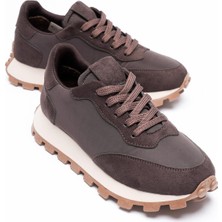 Kadın Spor Ayakkabı Kahve Anorak Süet Detaylı Savira