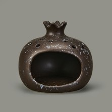 Deco Melograno Buhurdanlık - Siyah - 10 cm