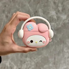 Galaxy Buds 3 Fe Uyumlu Figürlü Silikon Askılı Kılıf+Kanca
