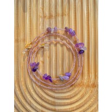 Akik Taşlı Kadin Gozluk Ipi