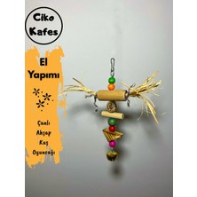 Çanlı Ahşap Kuş Oyuncağı
