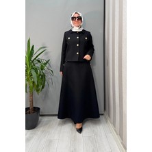 Ghisa Düğme Detaylı Takım Siyah 26KGSTKM3240