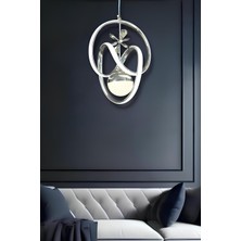 Asya Krom 3 Renk Modern Sarkıt LED Avize