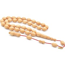 Hakkı Usta Imzalı Beyzi Kesim Beyaz Katalin Tesbih