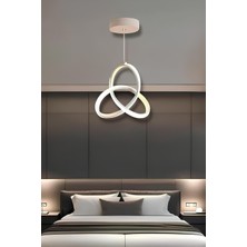 Alexis White Tek Renk Modern Sarkıt LED Avize