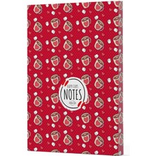 Kahve 9 - Yan Boyamalı Çizgili Defter