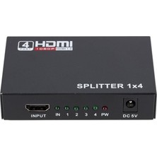 kzy mobilyal Powermaster PM-12081 1080P 4KX2K 4 Port HDMI Splitter Dağıtıcı 1.4V