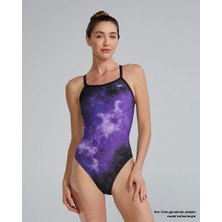Tyr Durafast Elite® Df Kız Çocuk Mayosu - Starborne (Mor)