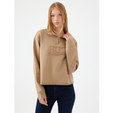 Long Crop Kadın Sweatshirt