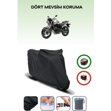Breen Honda Cbf 600 Siyah Motosiklet Brandası Arka Çanta Uyumlu