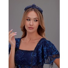 Parlak Kristal Gelin Tacı – Özel Renk Seçenekleriyle Metal Prenses Taç | El Yapımı Aksesuar