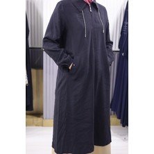 Kolu ve Yakası Taş Detaylı  Modal Kumaş Kap