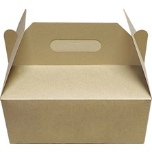 Kraft Saplı Hamburger Kutusu 22X16X10 cm