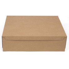 4 Baton Oluklu Sade Kraft Renk Turta Kutusu 35X44.5X12 cm
