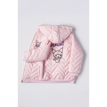 Minigimin Cicileri Krm Karakter Baskılı Kız Çocuk Içi Welsoft mevsimlik mont - Şeker Pembe