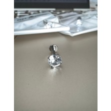 Bylin G23 Titanyum Tek Taşlı Piercing - Taş Çapı 5mm -Bar uzunluğu 6mm/ 1 Adet
